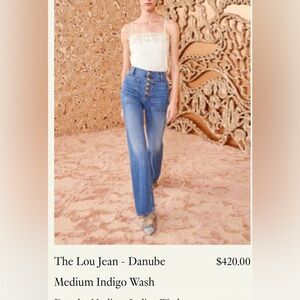 Ulla Johnson Flare Jeans in Classic Blue